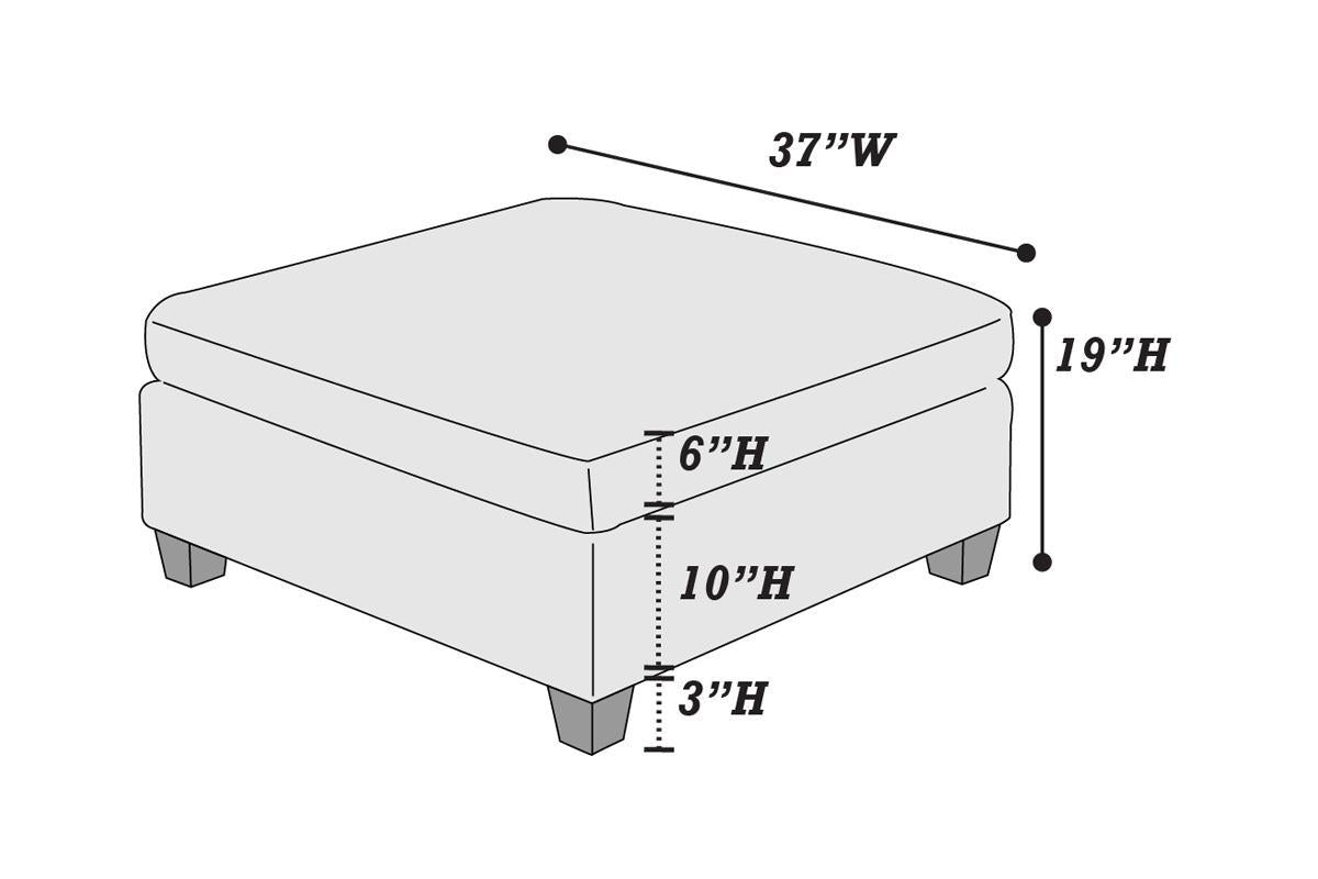 Living Room Furniture Tan Chenille Modular Sectional 6pc Set Modular Sofa Set Modern Couch 4x Corner Wedge 1x Armless Chairs and 1x Ottoman Plywood