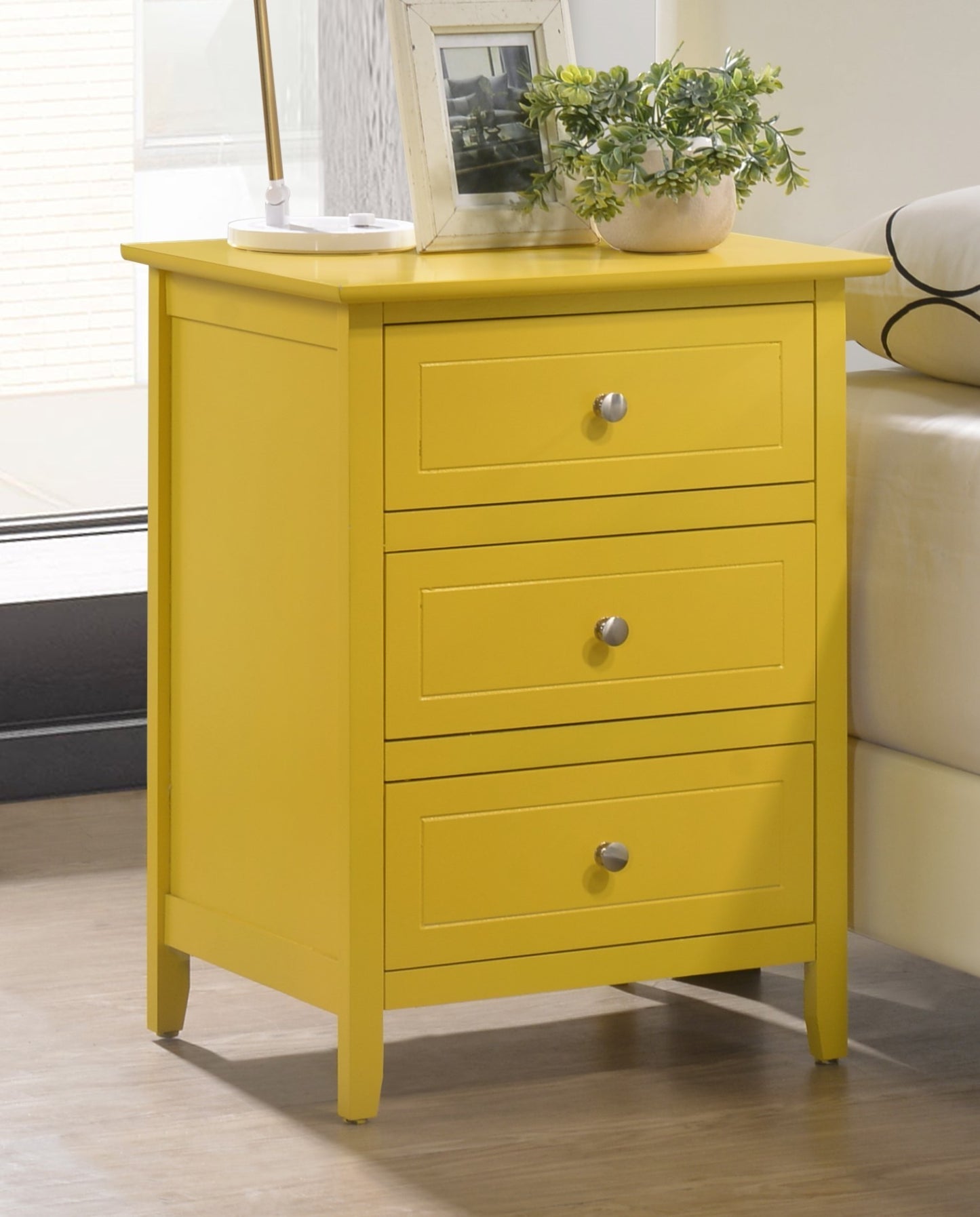 Modern Yellow Nightstand For Your Bedroom