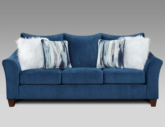 Camero Fabric Pillowback Sofa