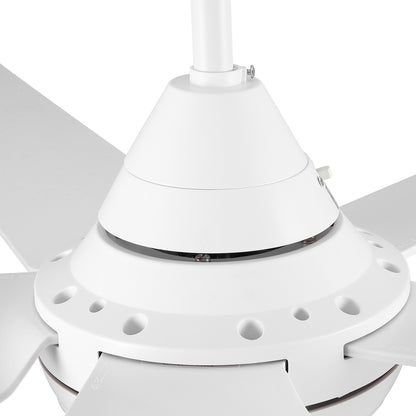 48 In Intergrated LED Ceiling Fan with White ABS Blade