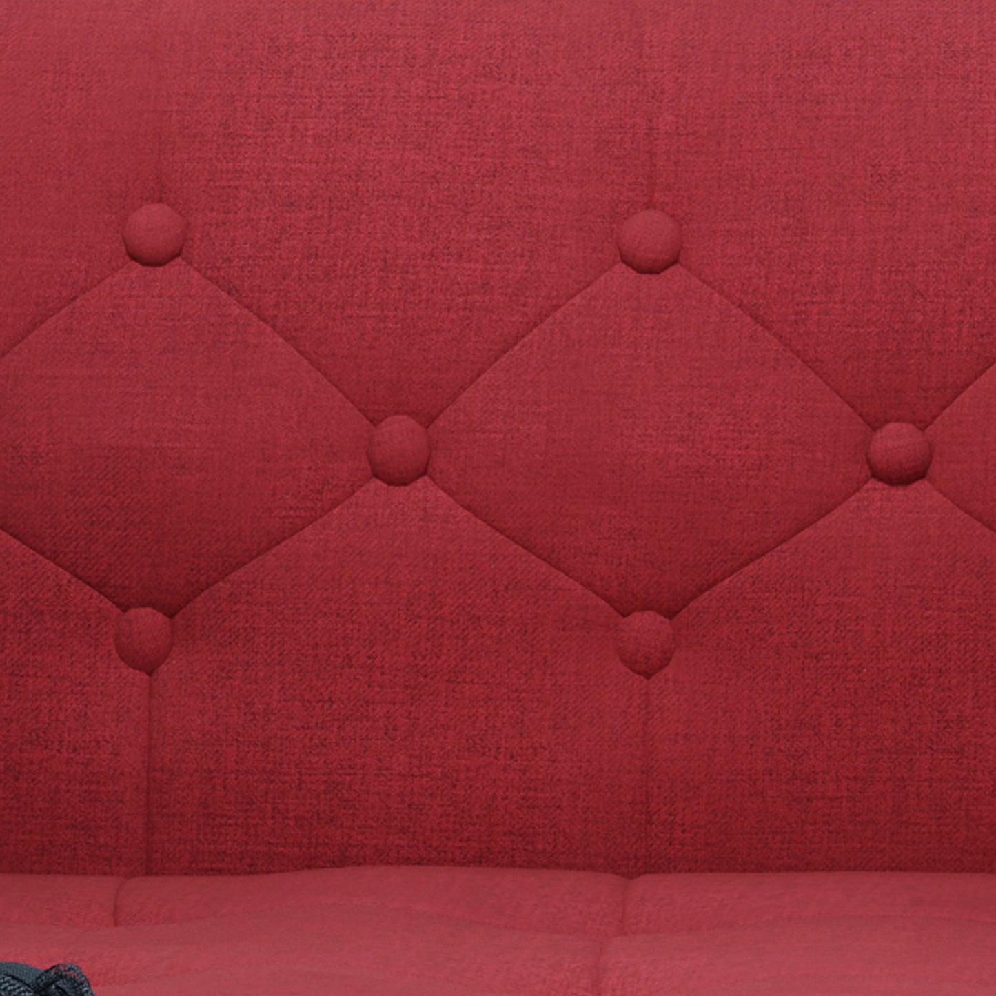 Aidan Mid Century Modern Tufted Fabric Sofa