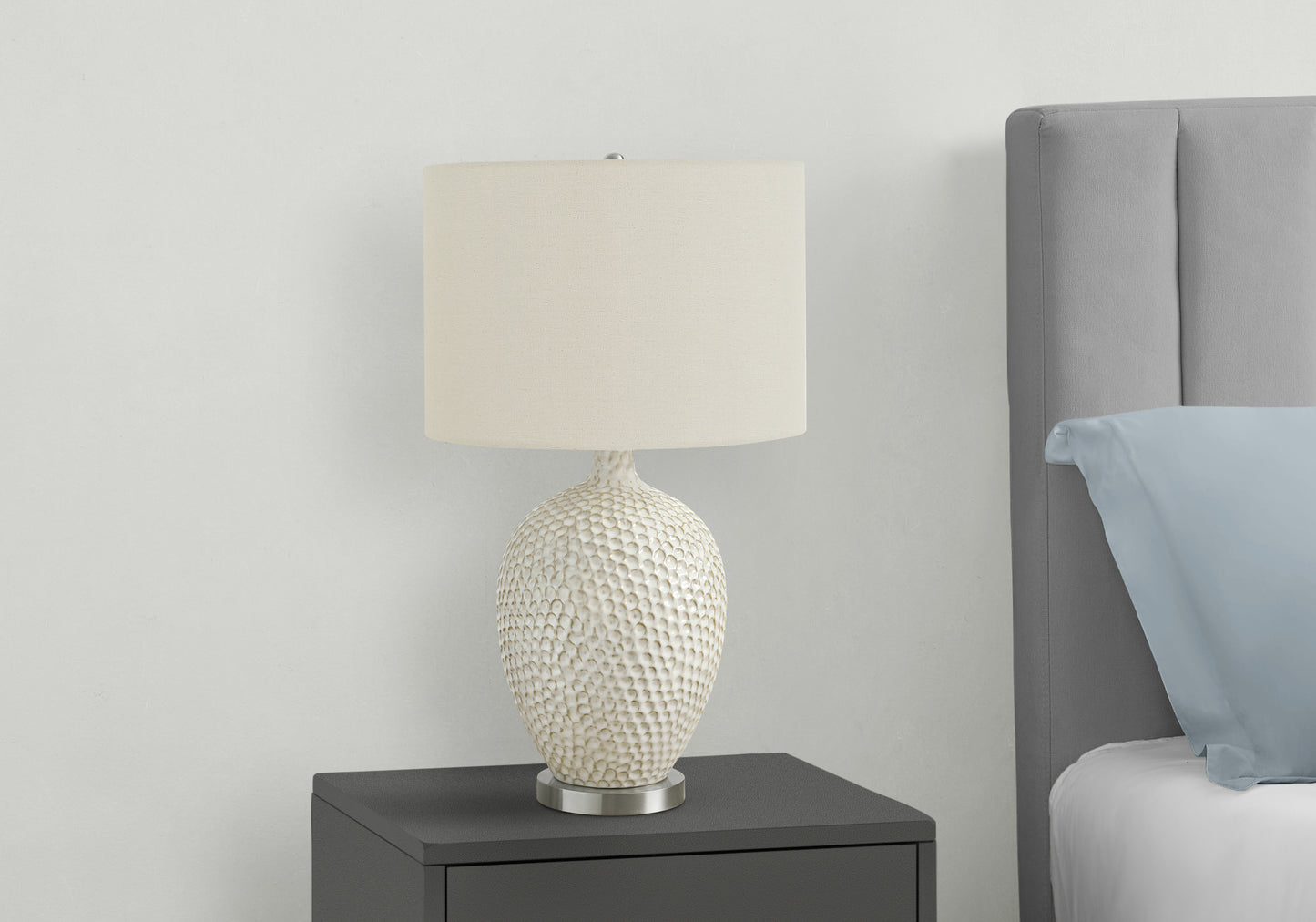 Lighting, 28"h, Table Lamp, Cream Ceramic, Ivory / Cream Shade, Contemporary