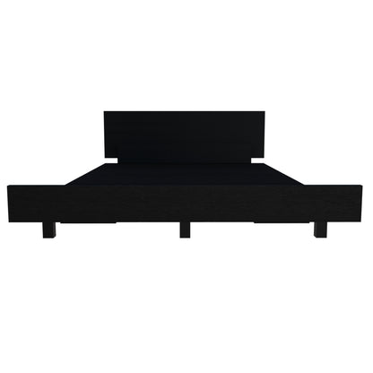 Kaia Twin Bed Base with Headboard Black