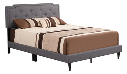 Stylish Gray Full Bed For Casual Spaces