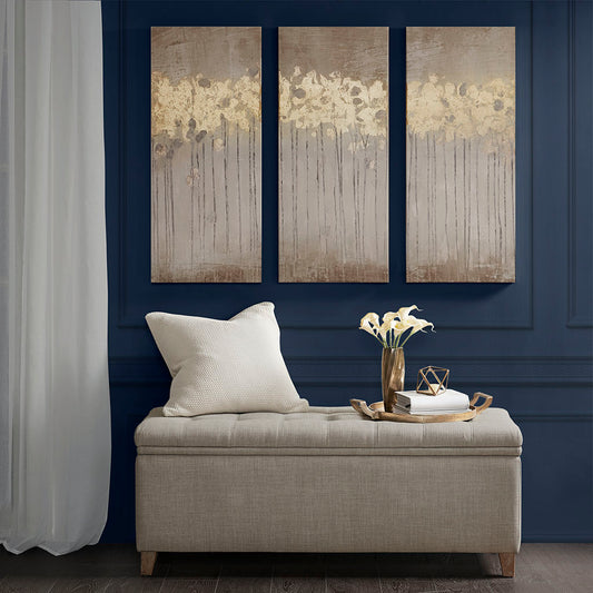 Gold Foil Abstract 3-piece Canvas Wall Art Set