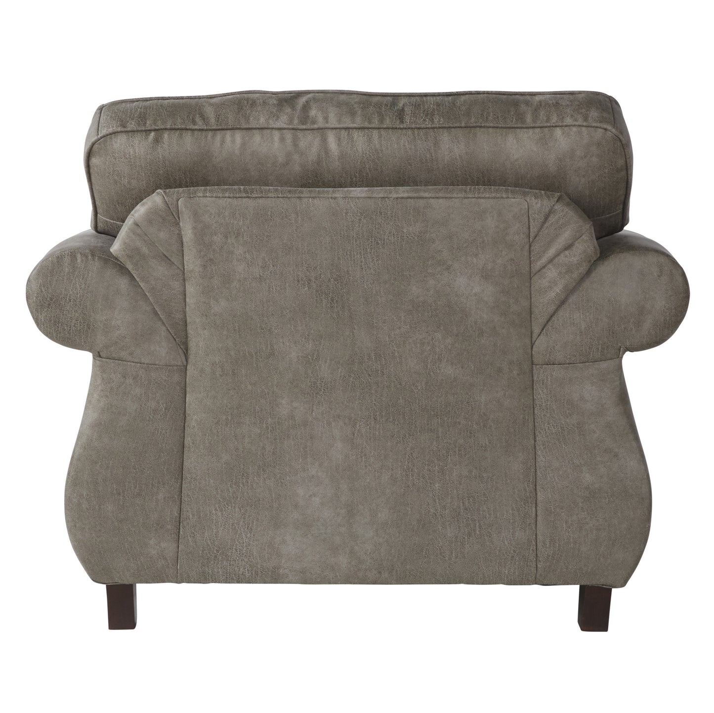 Leinster Faux Leather Upholstered Nailhead Chair and Ottoman