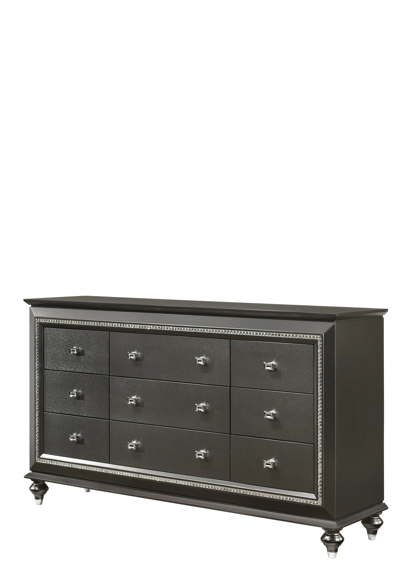 Kaitlyn Metallic Gray Finish Dresser