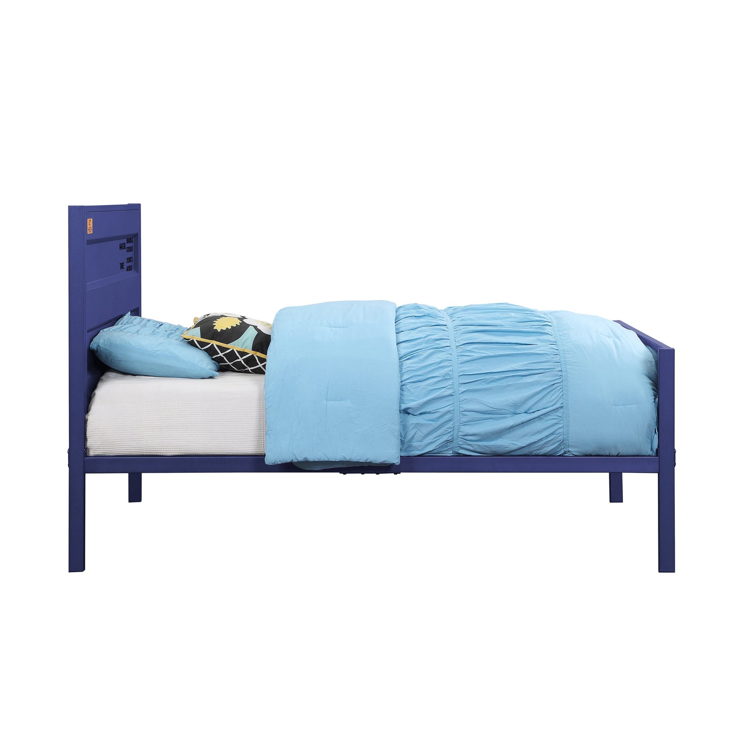 Blue Twin Platform Bed
