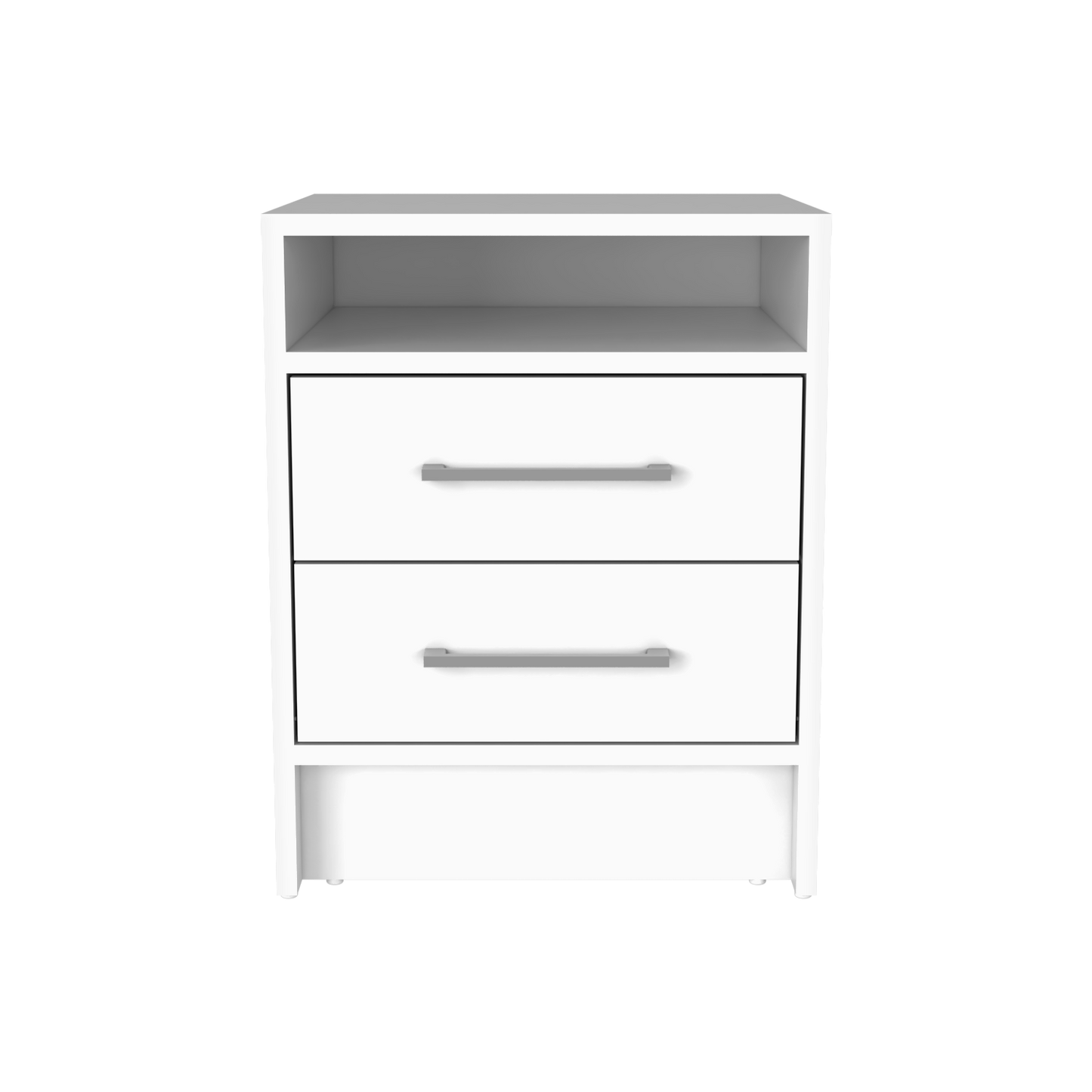 Greter 24"  Two-Drawer Night Stand  With open shelf