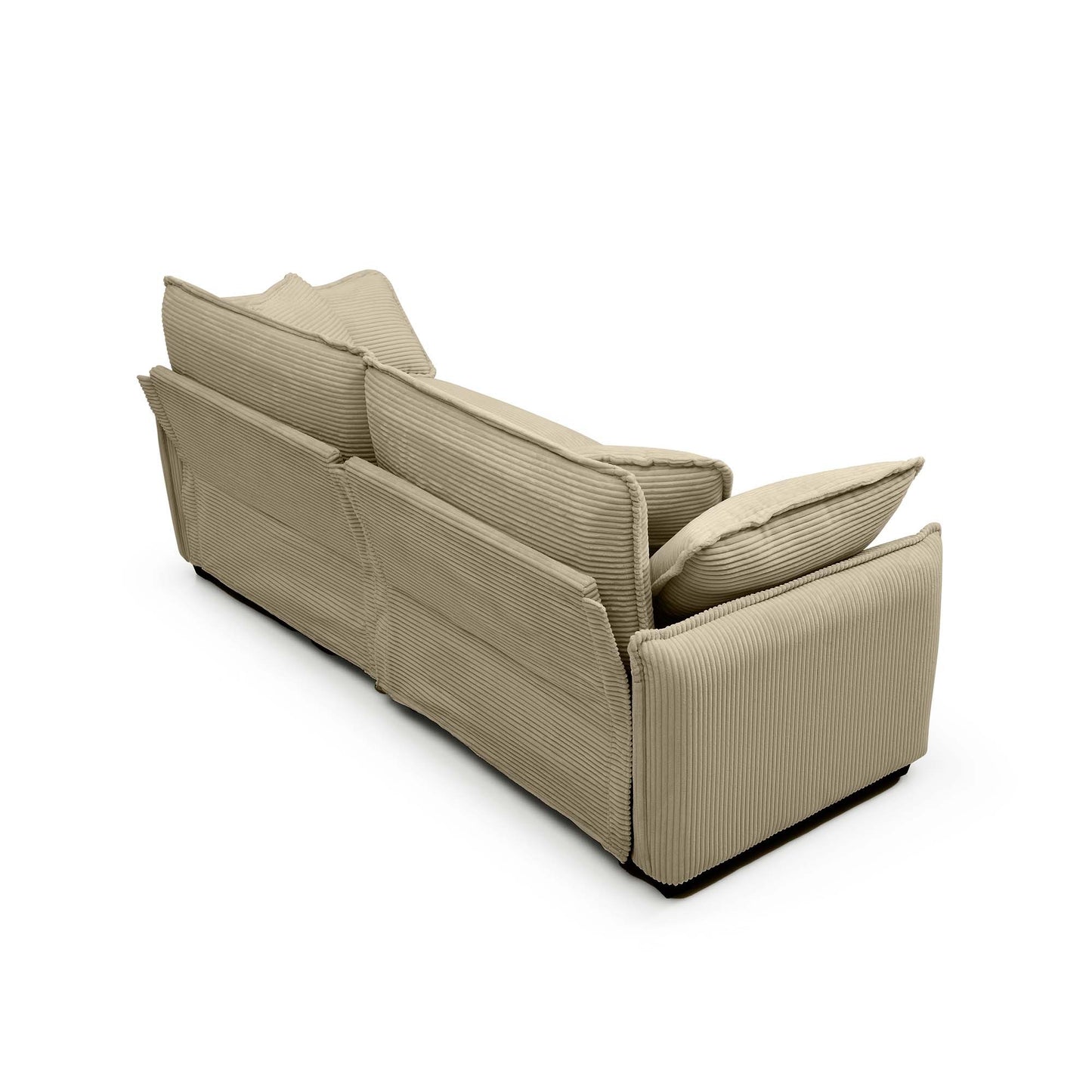 Modern Living Room Sofa Two-Piece Set, Suitable for Living room and Bedroom Sofa Set, Consists of two pieces of 2 Seater Sofa,Tan Corduroy