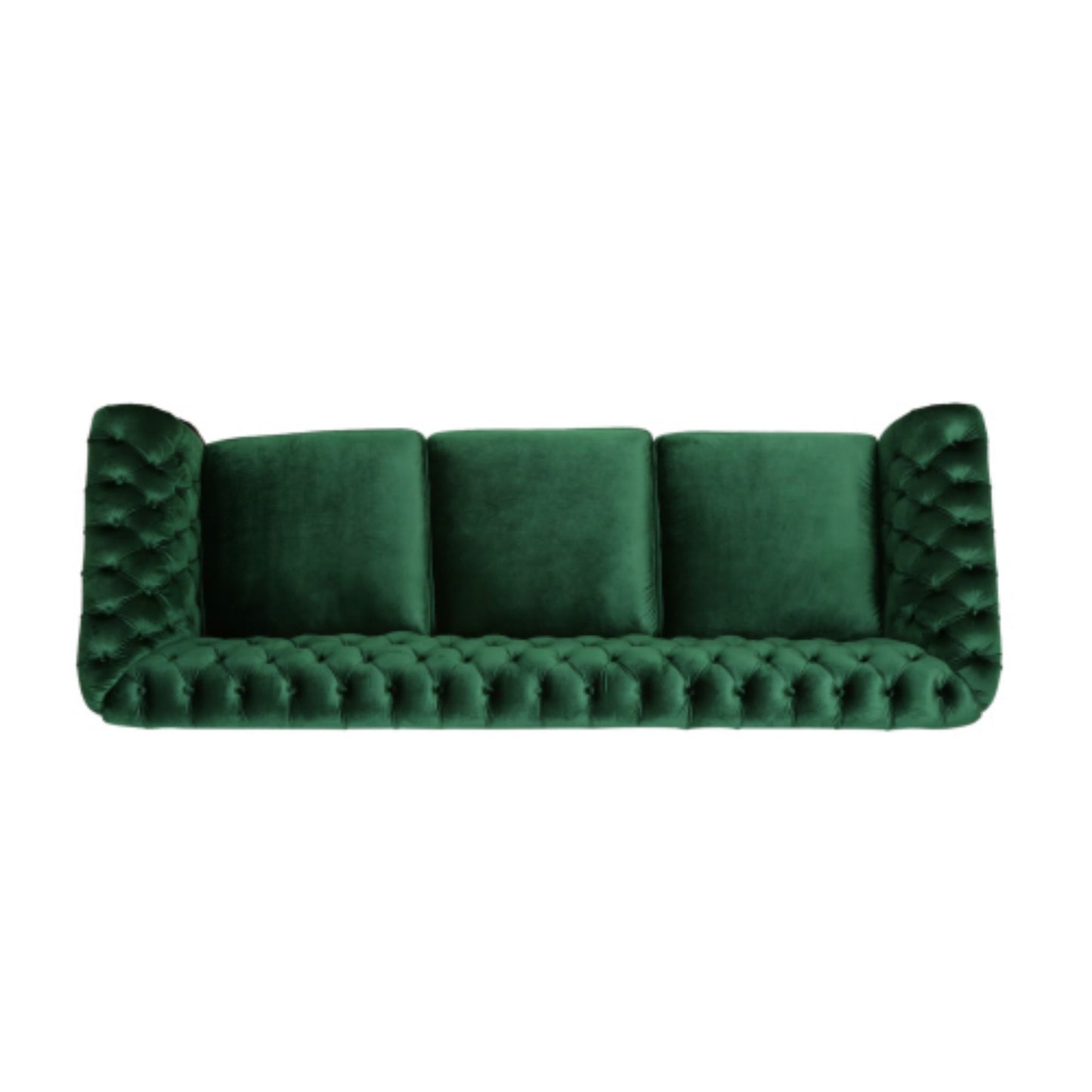 Durable 3-Seater Emerald Velvet Sofa, Combining Luxurious Comfort with Christmas Design, Perfect for Elegant Living Spaces, Featuring Plush Upholstery for Relaxation and a Touch of Sophisticated Style