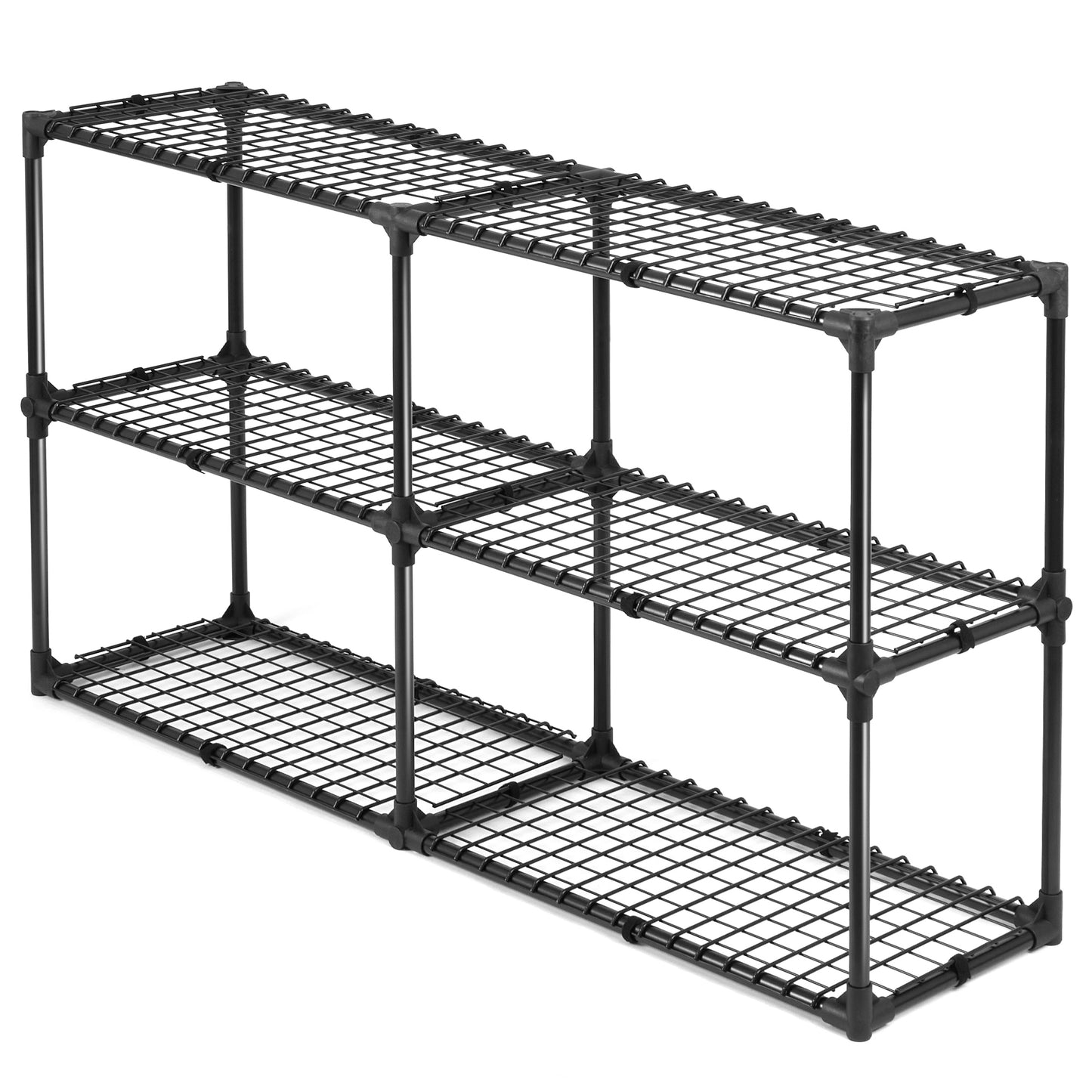 3-SHELF WIRE RACK WITH COVER(2PACK)