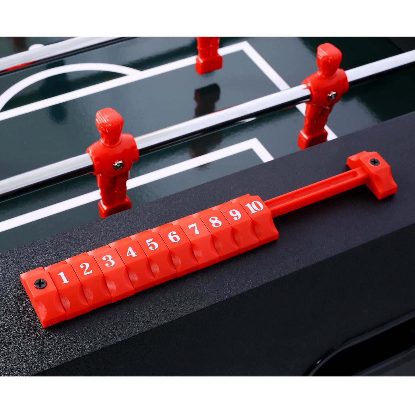 54-Inch Hurricane Foosball Table for Family Game Rooms with Light Cherry Finish, Analog Scoring and Free Accessories black