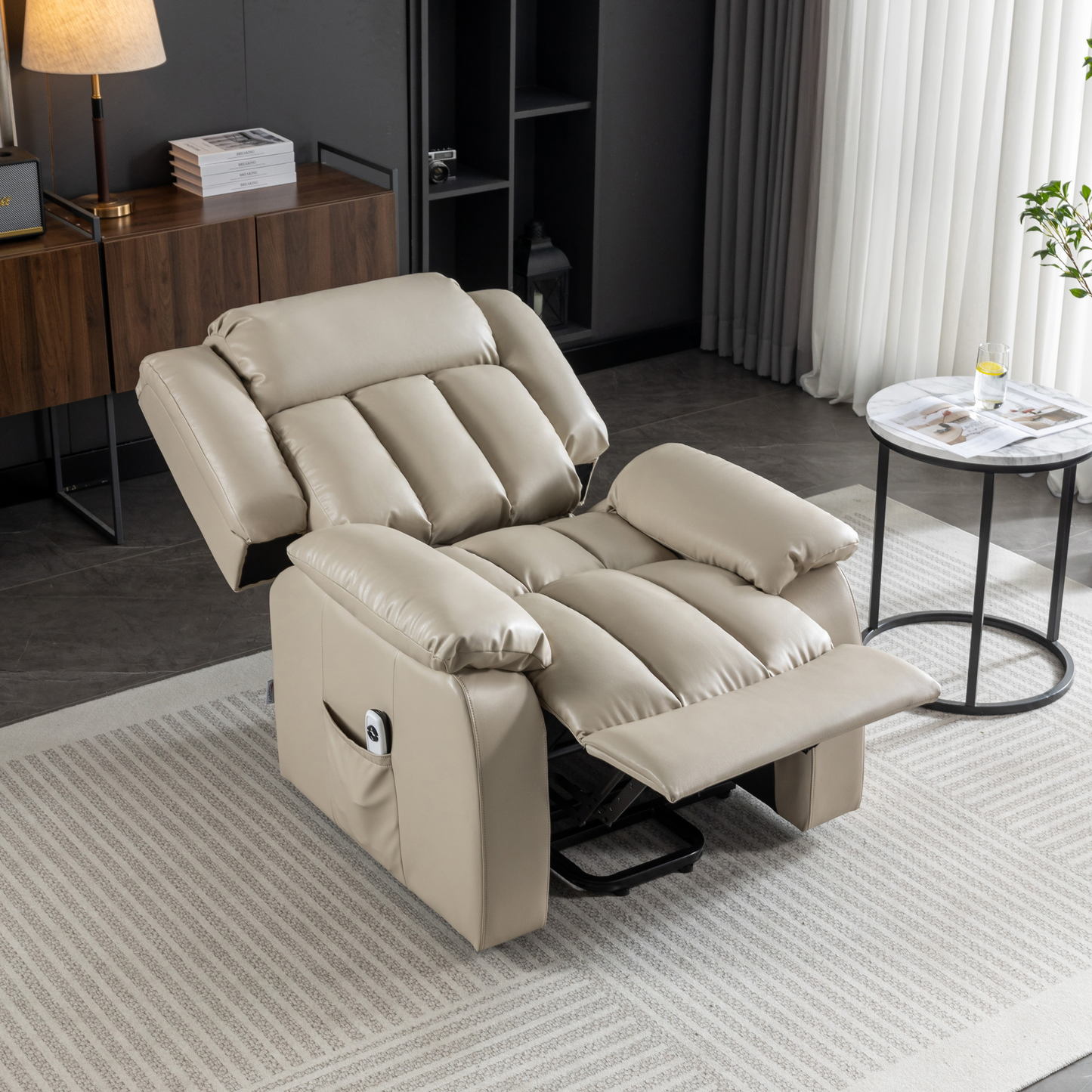 Lehboson Lift Recliner Chair, Electric Power Lift Recliner Chair for Elderly, (Beige)