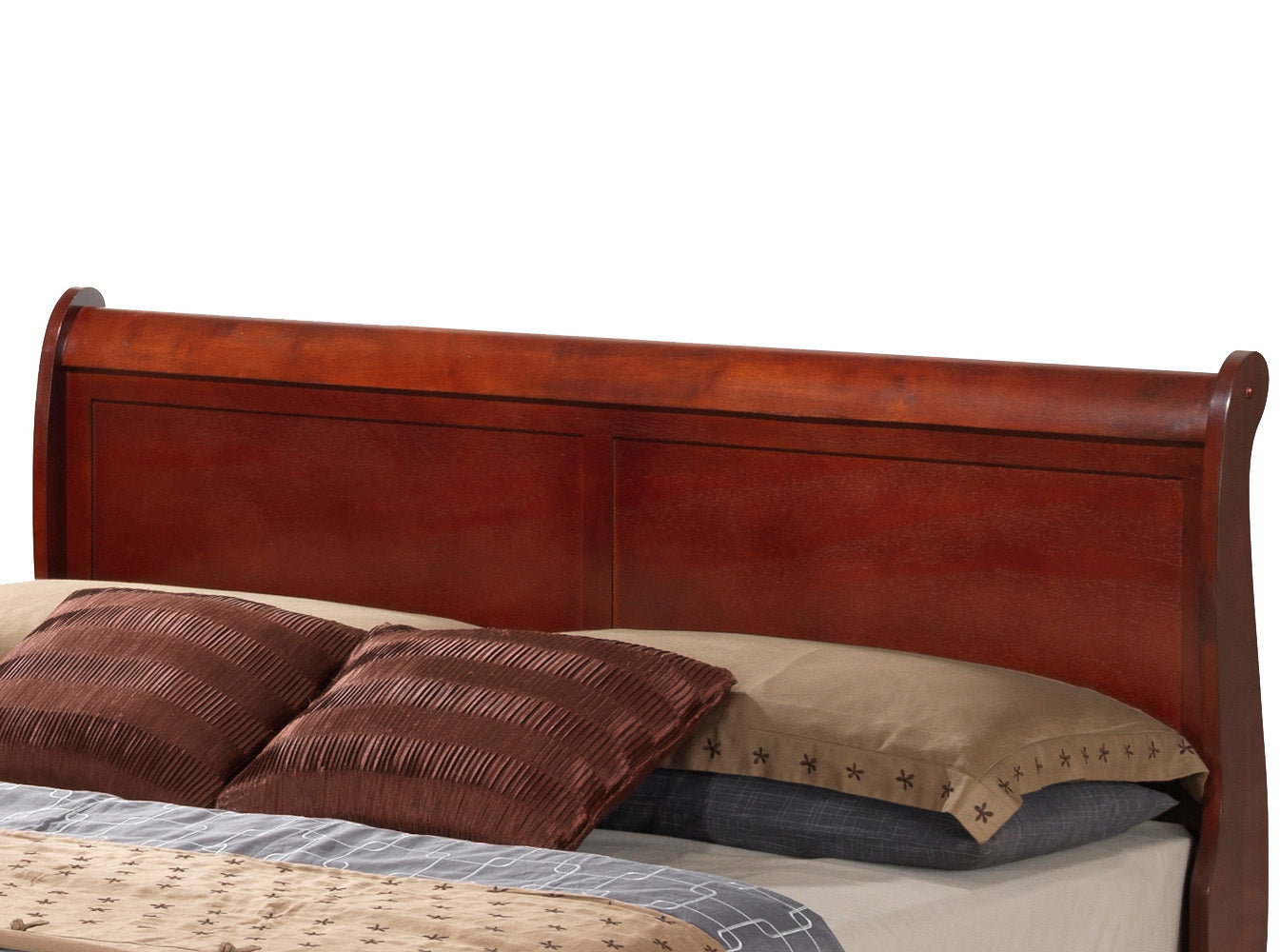 Traditional King Size Storage Bed In Cherry Hue