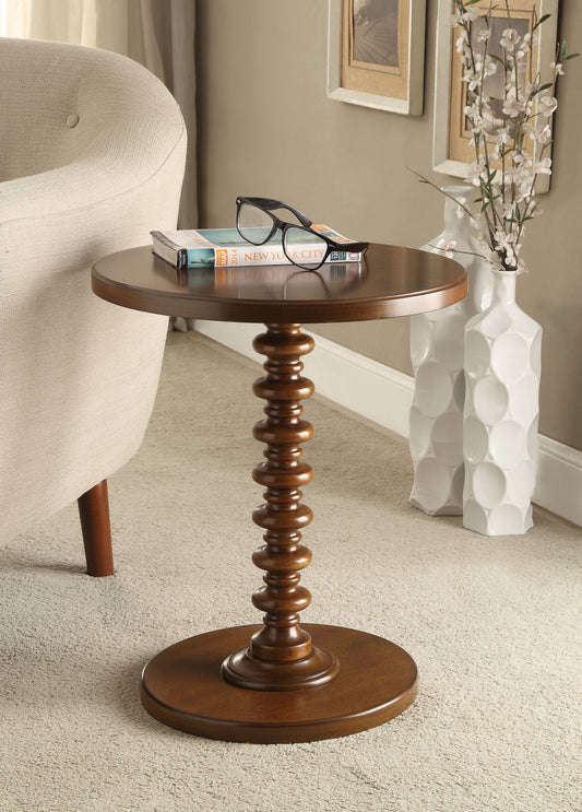 Acton Walnut Finish Accent Table