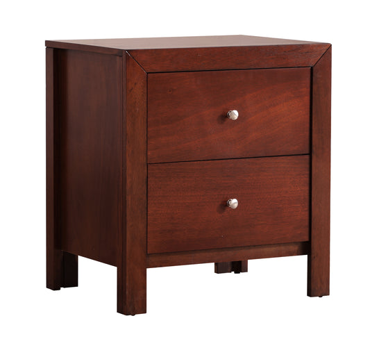 Elegant Cherry Nightstand With Storage
