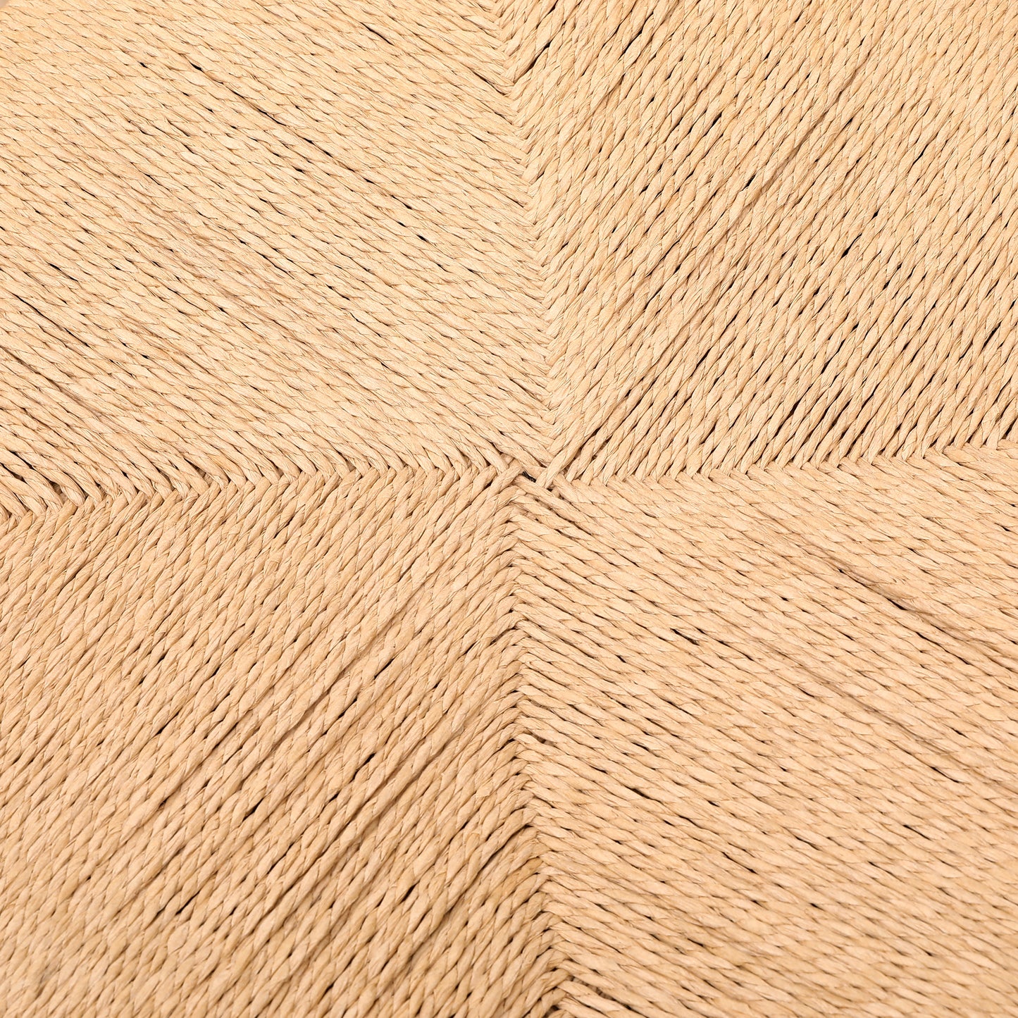 Set of 2 Bar Stools with Back  Paper Rope Woven Counter Height Dining Chairs for Kitchen, Home (Paper Rope with Back)