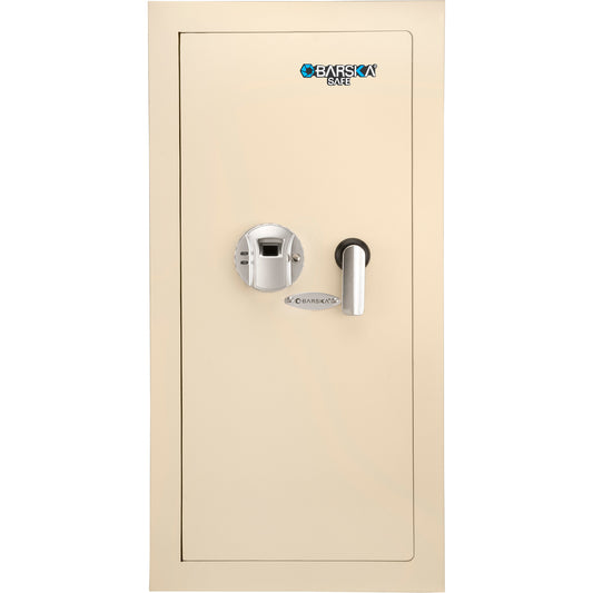 0.82 CUBIC FT LEFT OPEN BEIGE  BIOMETRIC WALL SAFE