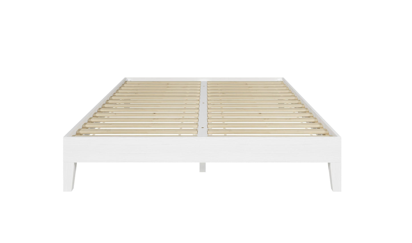 Nix - Queen Platform Bed - White