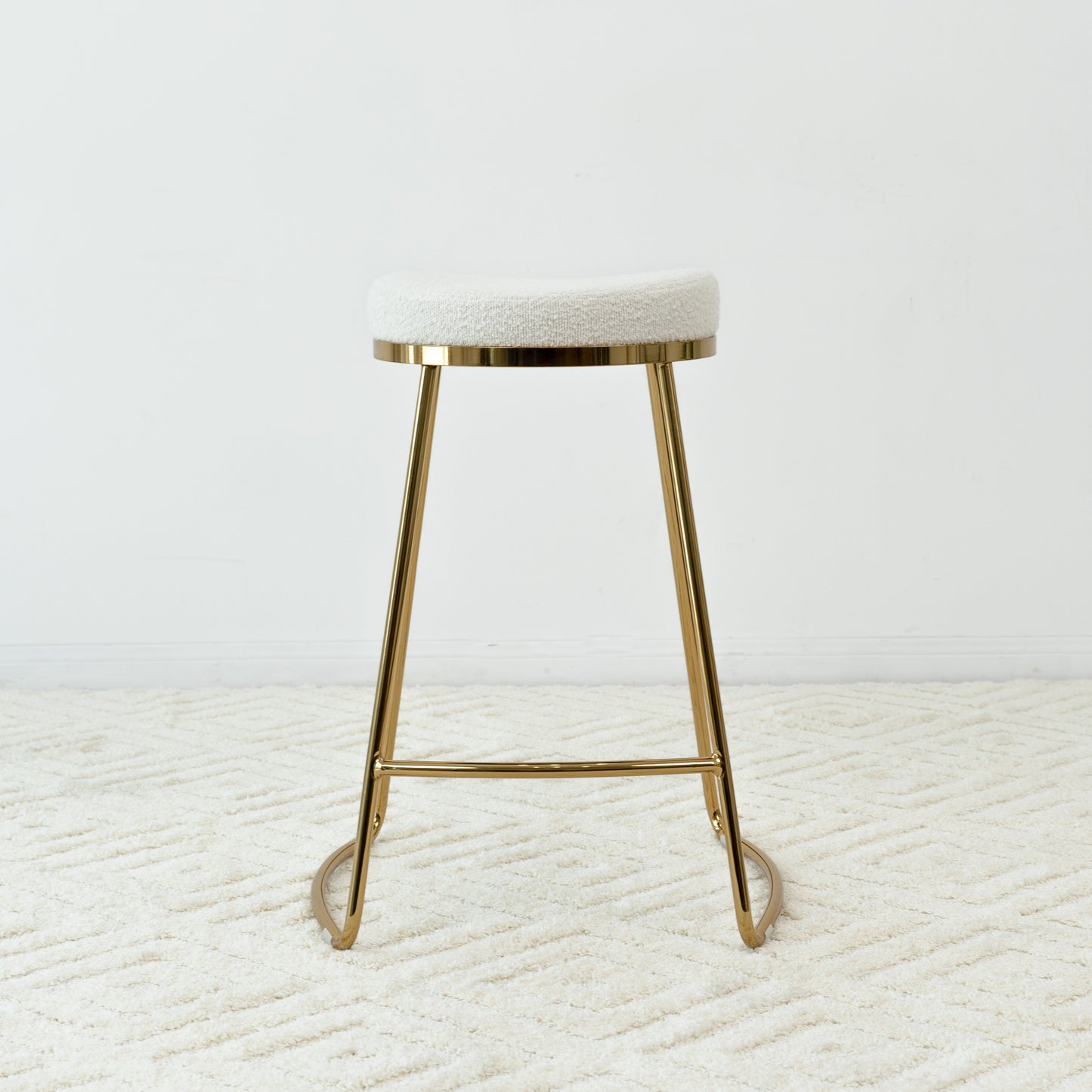 Jane 26" Mid-Century Modern Luxury Upholstered Stool