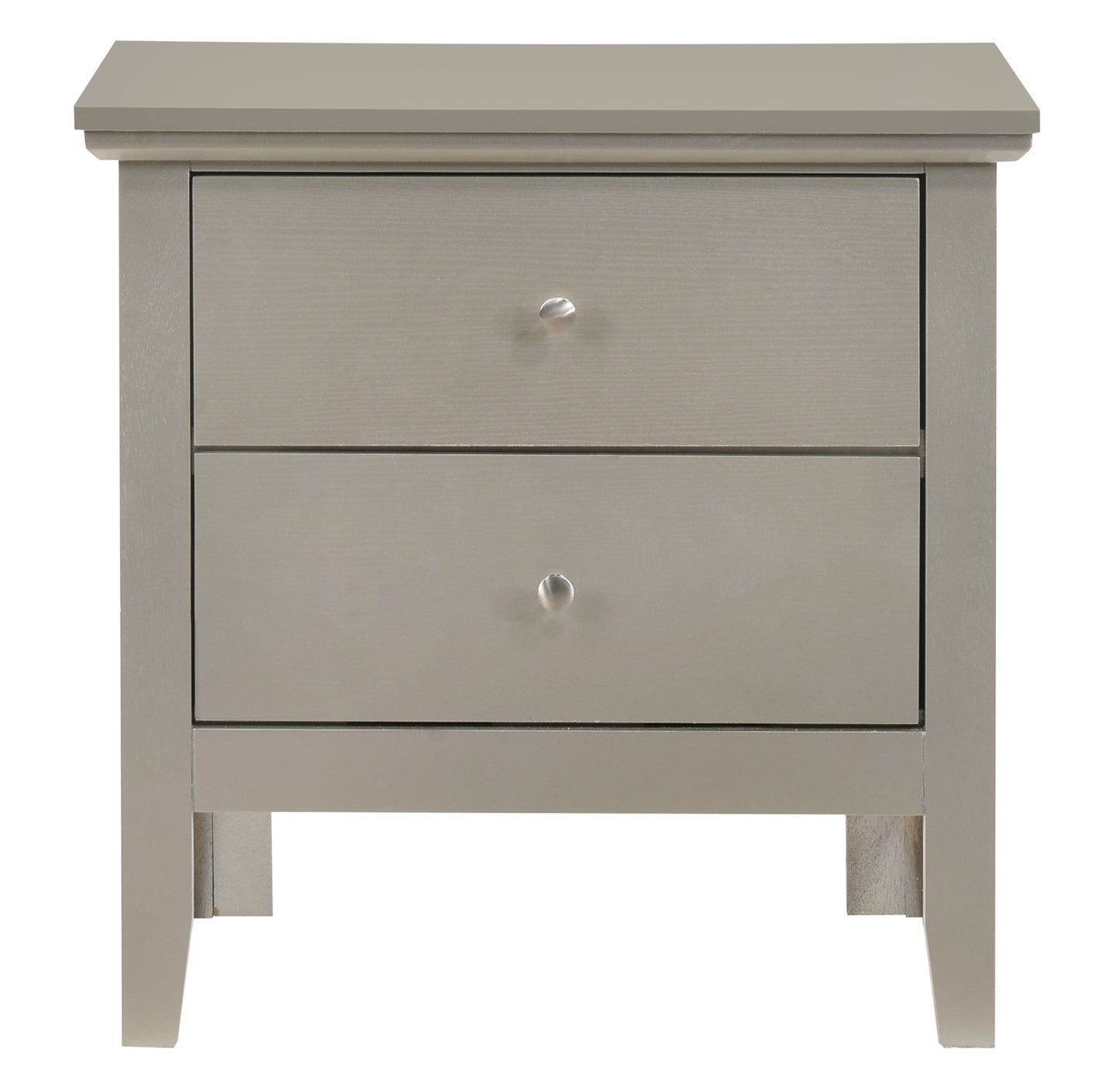 Elegant Silver Champagne Nightstand