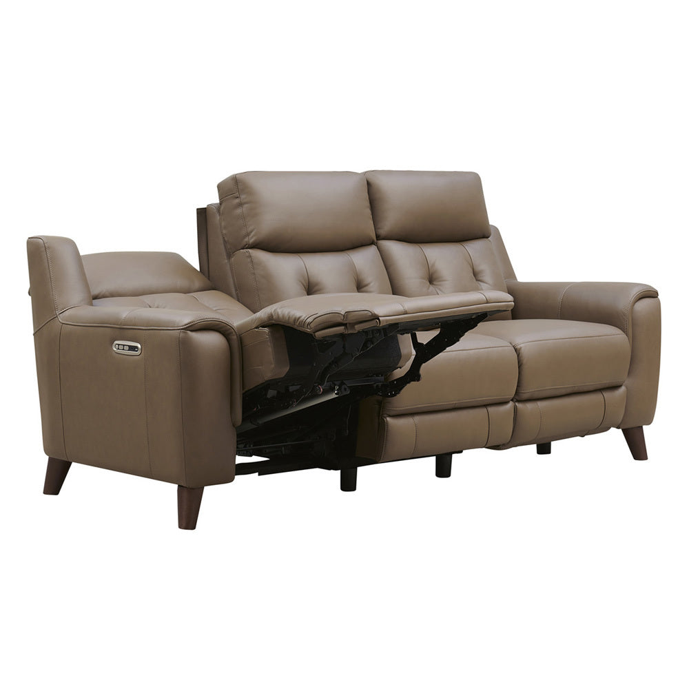 Torino Power Headrest Top Grain Leather Zero Gravity Reclining Sofa