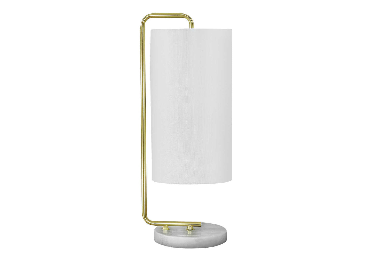 Lighting, 20'h, Table Lamp, White Marble, Ivory / Cream Shade, Contemporary