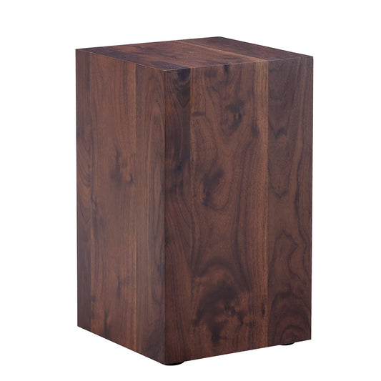 Luxurious Design 12x12x20 Inch Walnut Wood Grain MDF Coffee Table - Perfect Living Room Accent