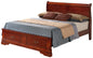 Traditional King Size Storage Bed In Cherry Hue