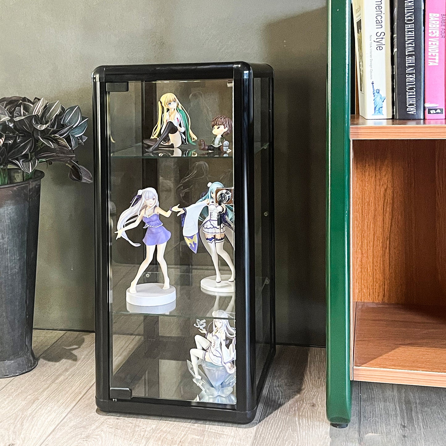 Tempered Glass Counter Top Display Showcase with Sliding Glass Door and Lock,Standard Aluminum Framing with Sliding Glass Door and Lock-display cabinet