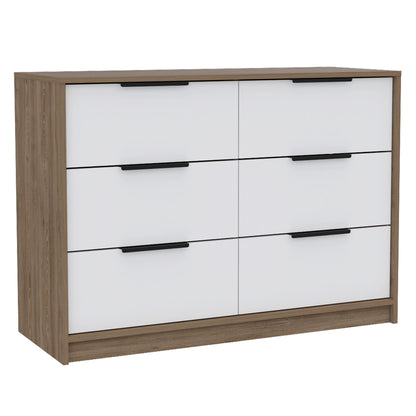 4 Drawer Double Dresser Maryland, Bedroom, Pine / White