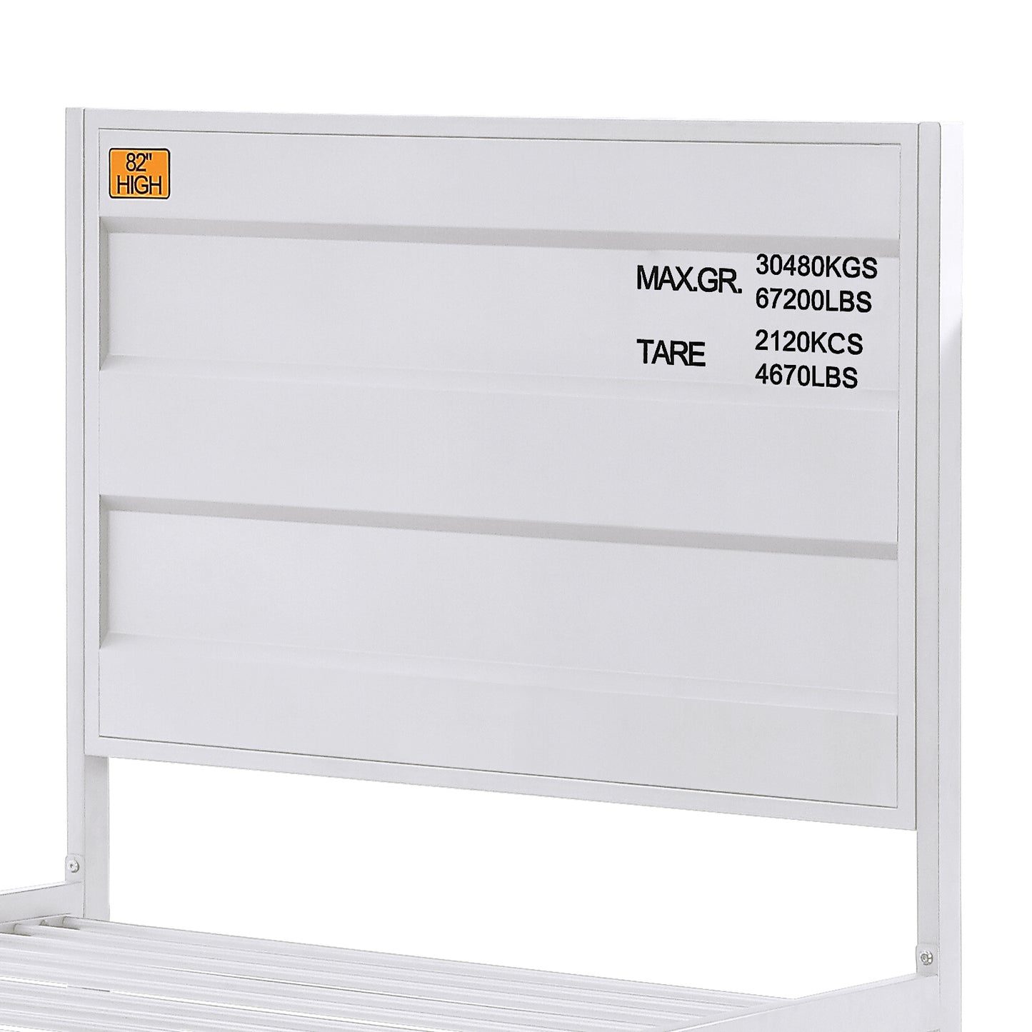 White Full Platform Bed