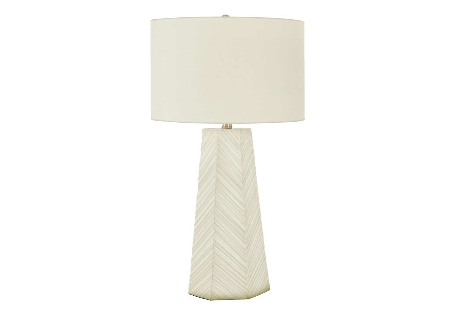 Lighting, 29"h, Table Lamp, White Ceramic, Ivory / Cream Shade, Contemporary