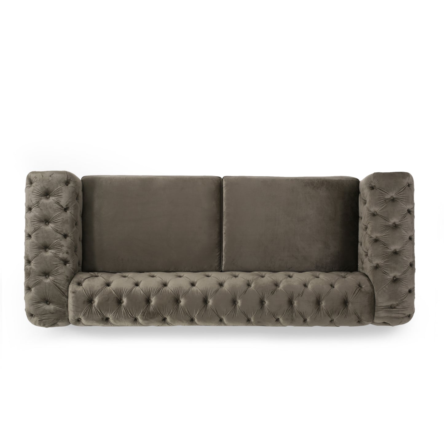 Mirod Comfy 3-seat Sofa with Tufted Back and Arm, Modern for Living Room