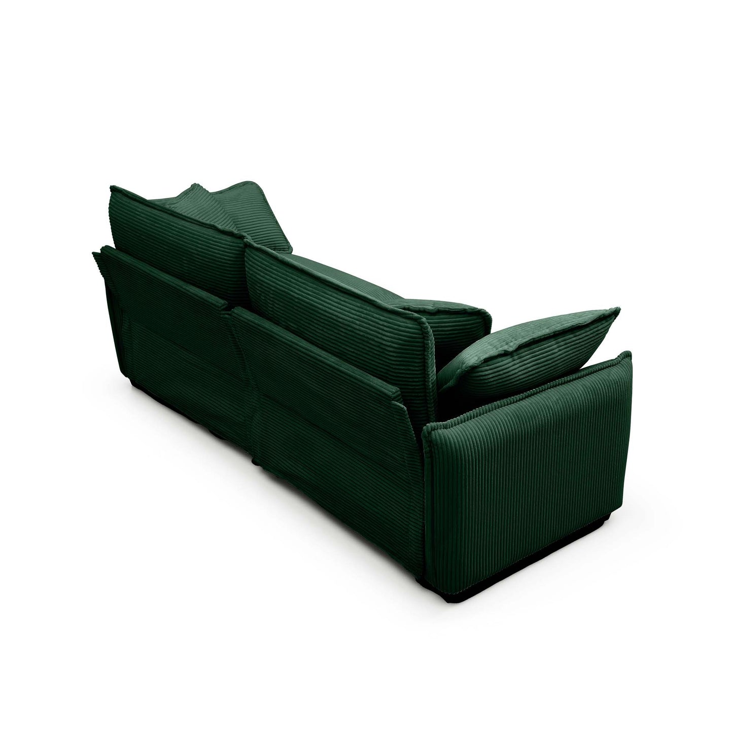 Modern Living Room Sofa Two-Piece Set, Suitable for Living room and Bedroom Sofa Set, Consists of two pieces of 2 Seater Sofa,Green Corduroy