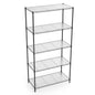 5 Tier Shelf Wire Shelving Unit - 5T-1636-B-LKJ, 72H