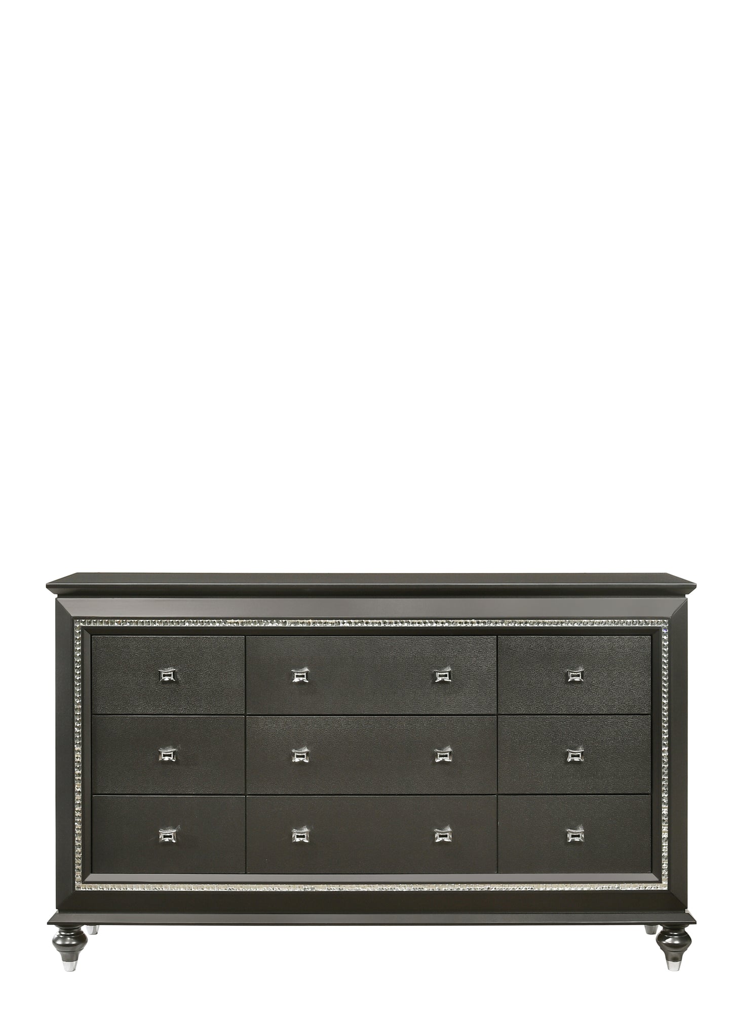 Kaitlyn Metallic Gray Finish Dresser