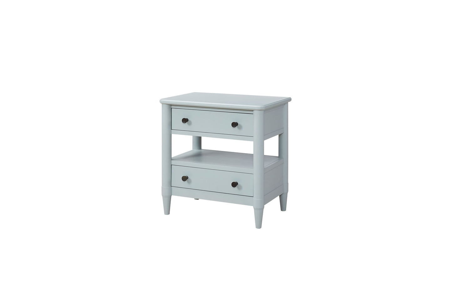 Open Nightstand Ocean Finish With 2 Drawers