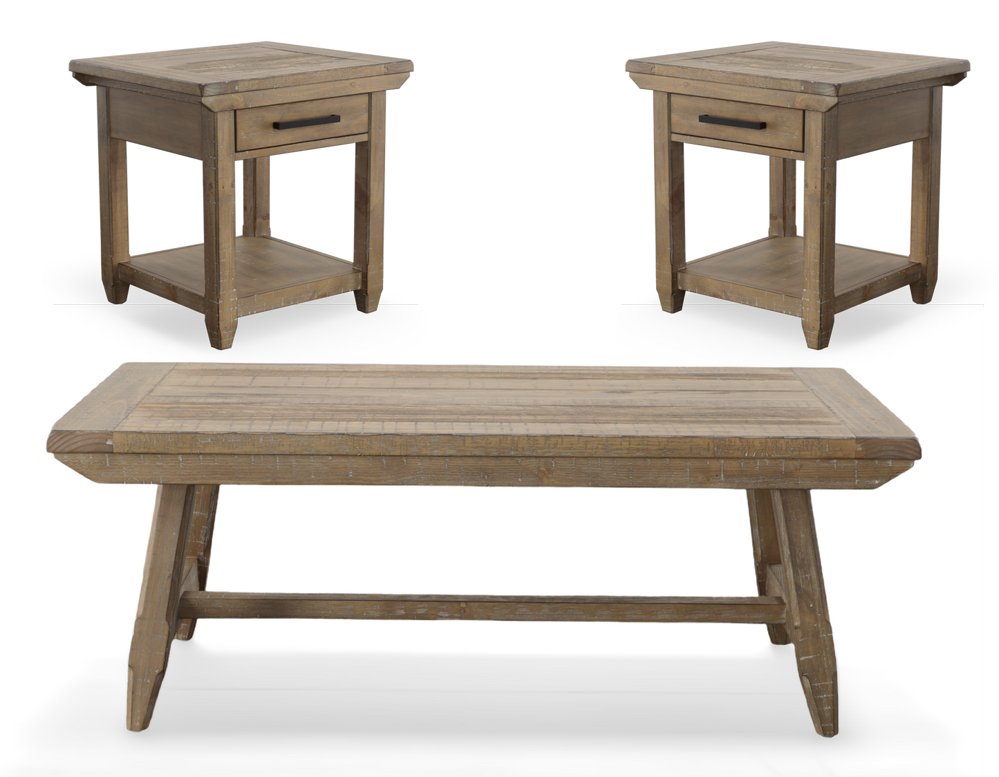 Riverdale - 3 Piece Table Set - Brown