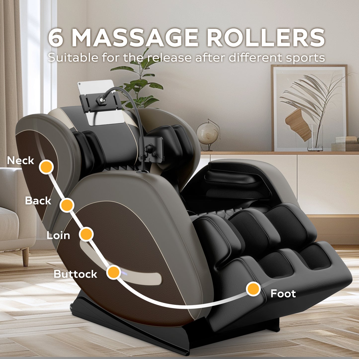 Massage Chair Recliner with Zero Gravity with Full Body Air Pressure