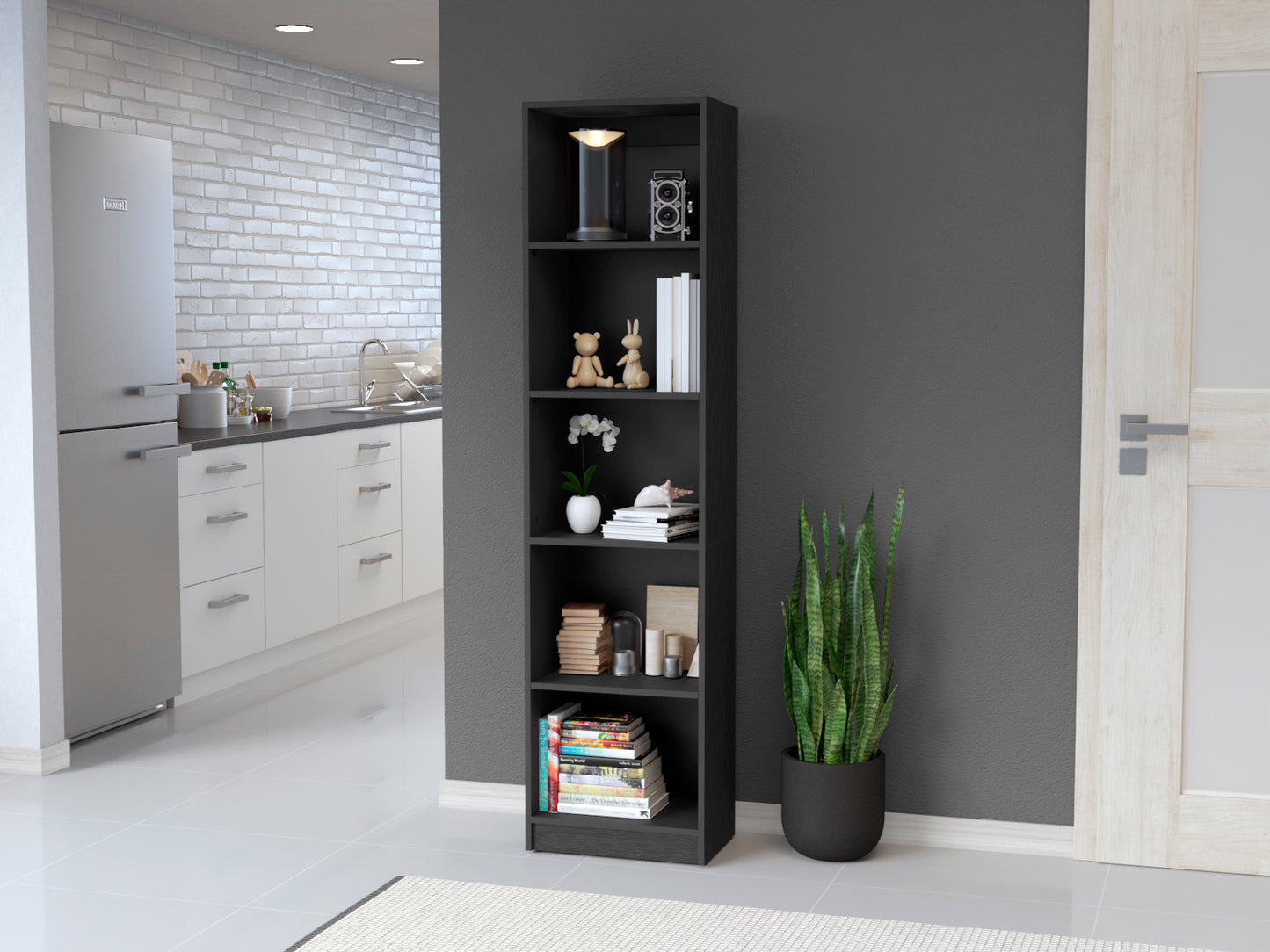 Bookcase XS Benzoni, Office, Black