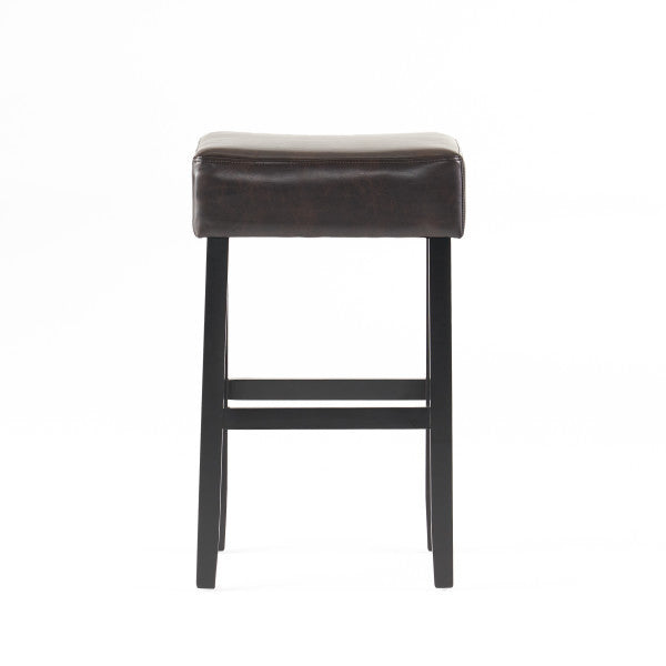 [OLD SKU: 74504.00] Set of 2, 30" Backless Leather Counter Height Barstool