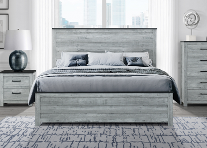 KICKS GREY WASH QUEEN BED