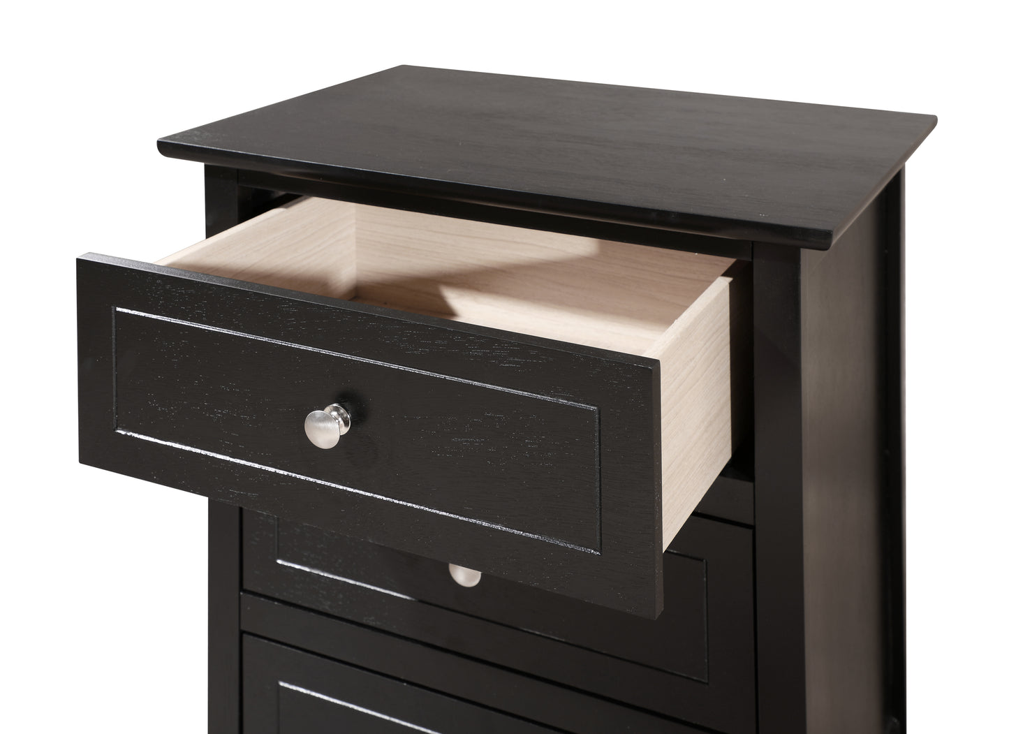 Stylish Transitional Black Nightstand