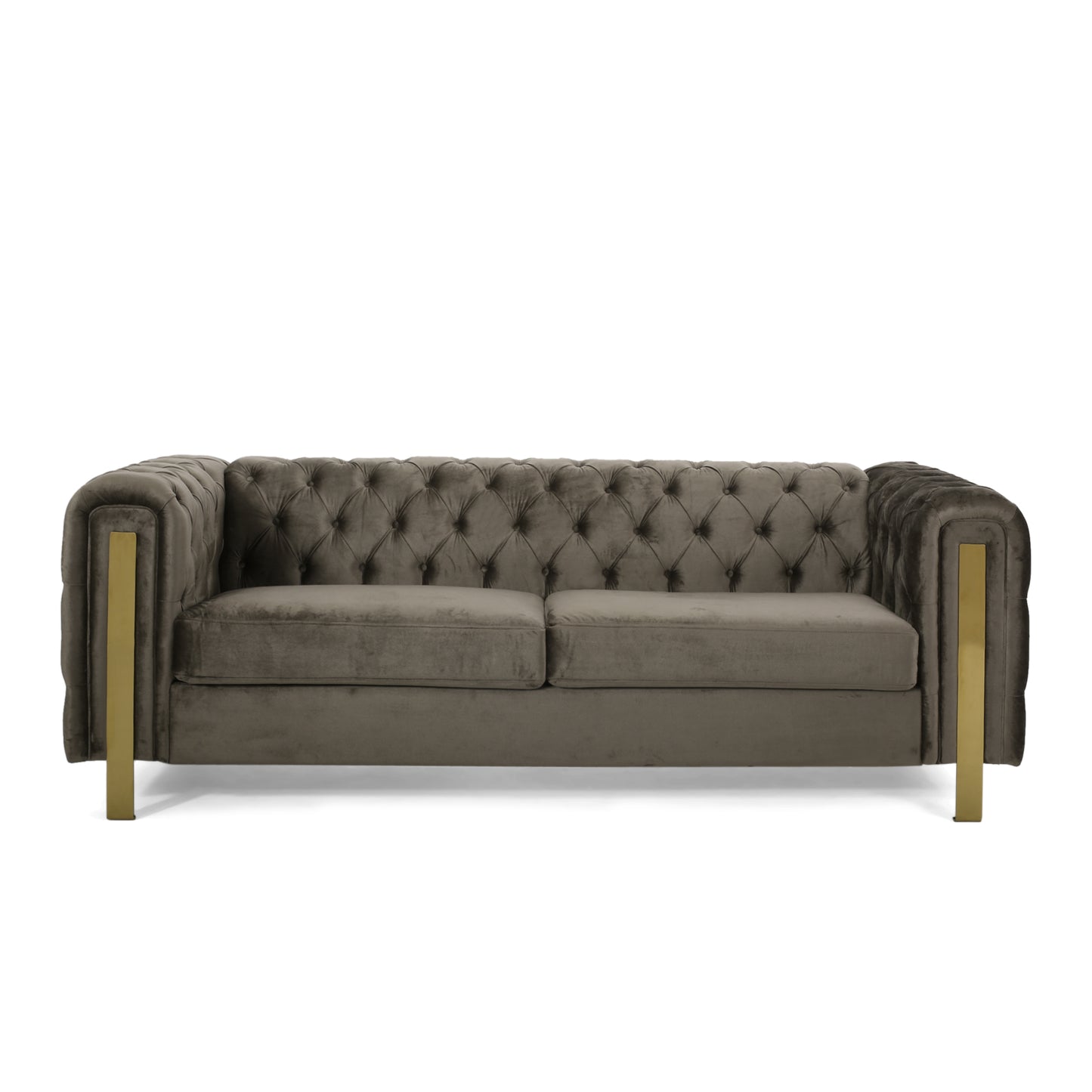 Mirod Comfy 3-seat Sofa with Tufted Back and Arm, Modern for Living Room