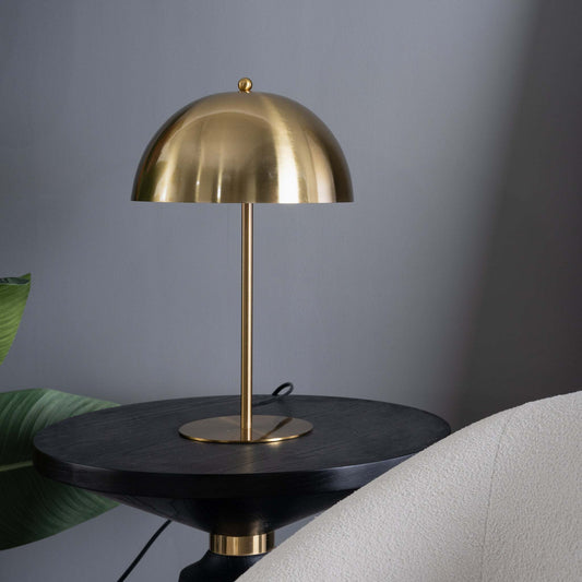 Small Minimalist Table Lamp Dimmable Table Lamp Fast Delivery Small Bedside Lamps for Night Stands, Living Room, Office,Study Room, Tundra Table Lamp - Gold outer - White inner 110~120V