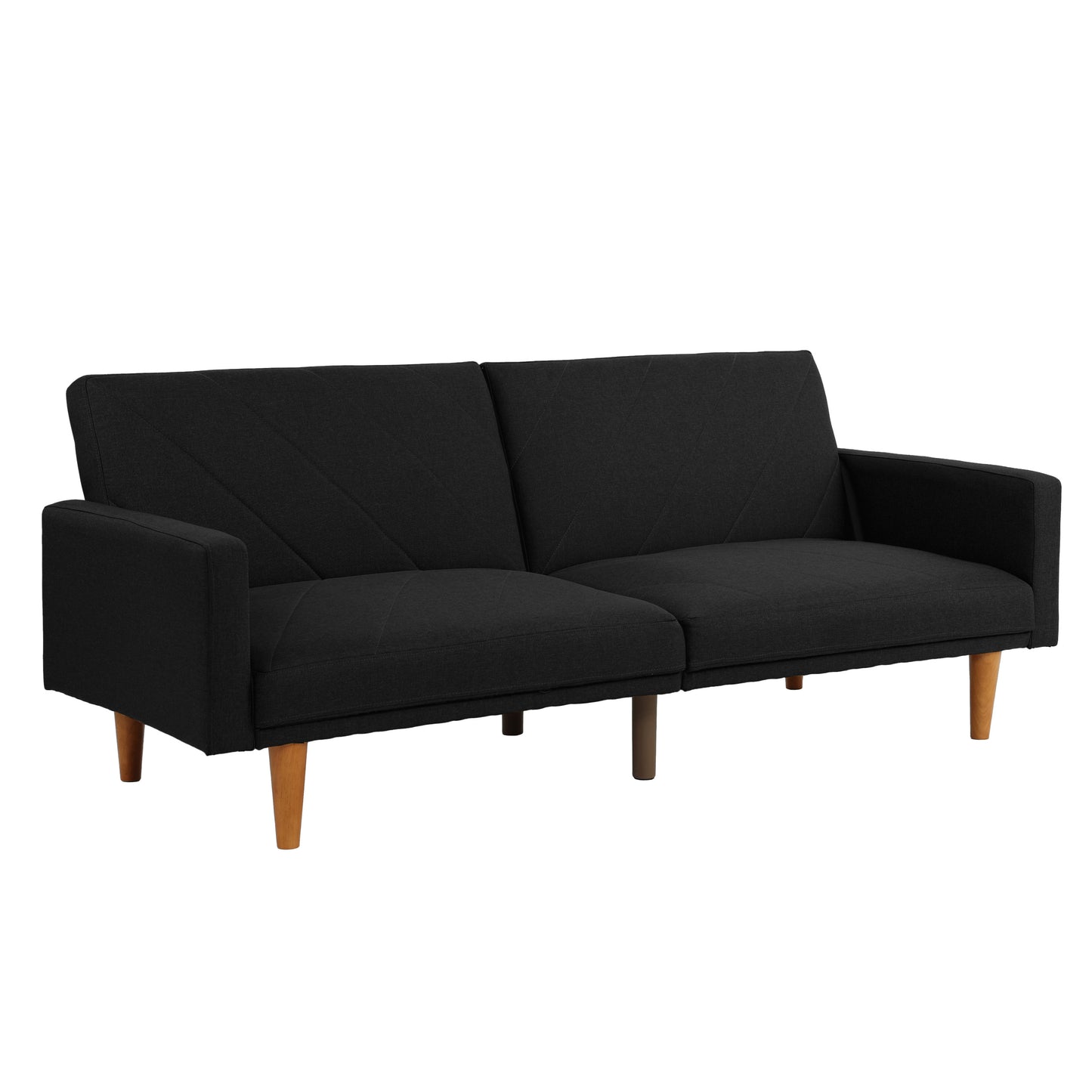 ADJUSTABLE SOFA in Black Faux Leather