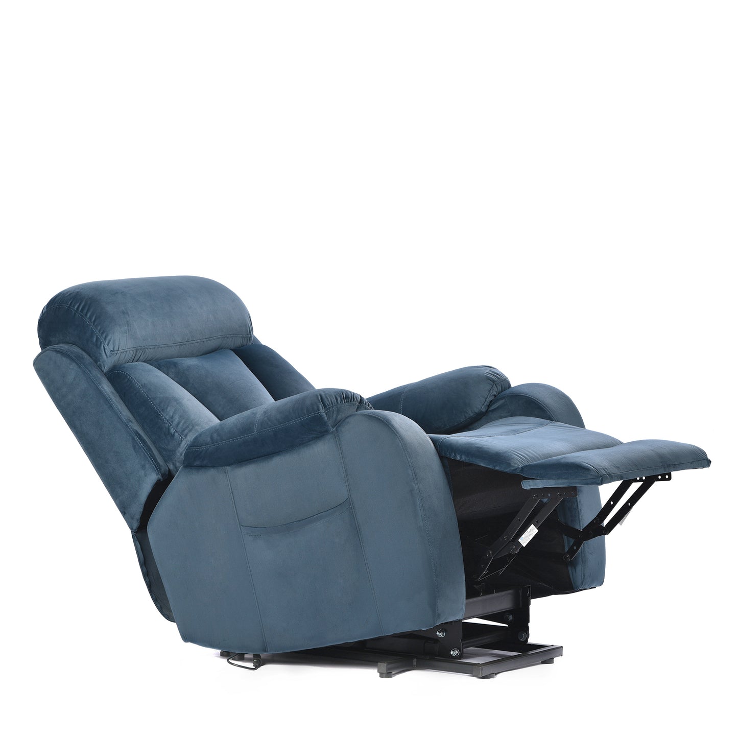 Power Lift Chair Recliner for Elderly with Remote Control,Electric Reclining Sofa,Fabric Power Recliner for Living Room (Navy Blue)