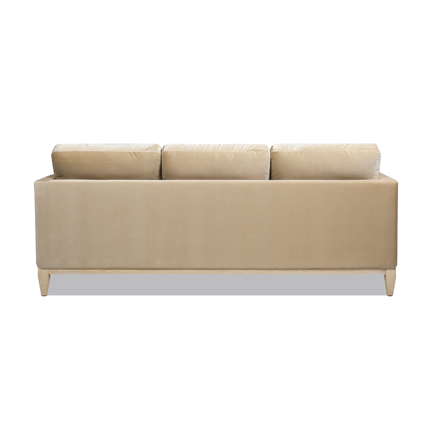 Knox 84" Modern Farmhouse Sofa, Fawn Brown Performance Velvet
